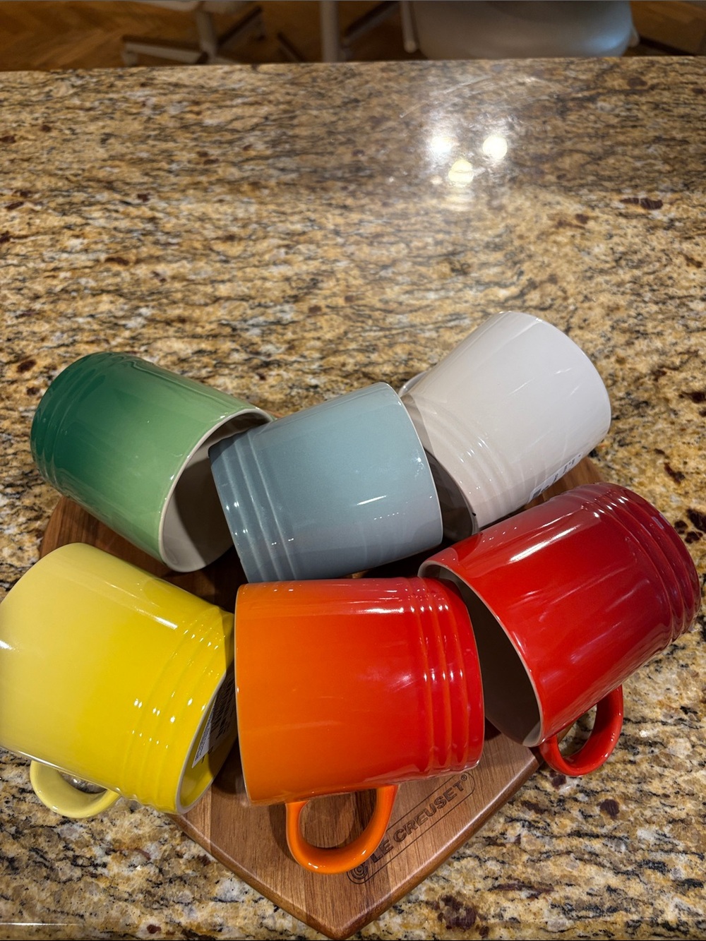 Le Creuset Colorful Ceramic 350ml Coffee Mug Set of 6